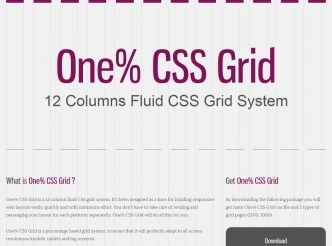 One CSS Grid System